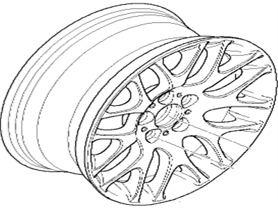 BMW 36116775610 Light Alloy Rim