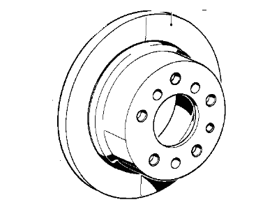 1980 BMW 733i Brake Disc - 34211152298