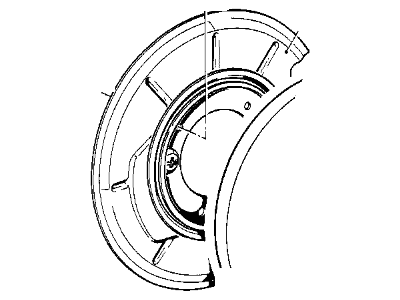 1982 BMW 733i Brake Backing Plate - 34211121307