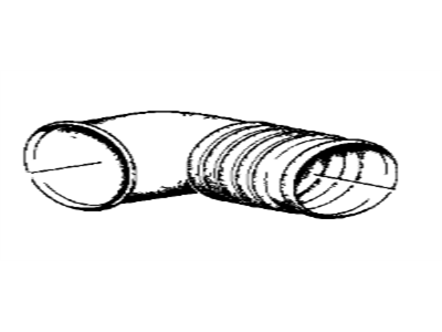 1986 BMW 635CSi Air Hose - 13711713099