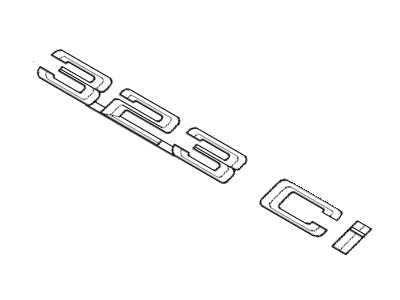 2005 BMW 325Ci Emblem - 51147025253
