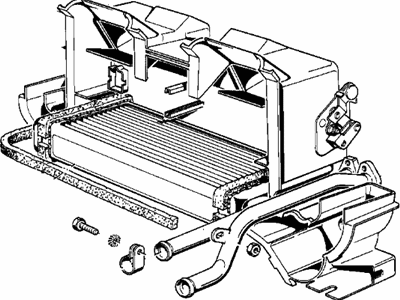 BMW 64111366665 Heater Radiator