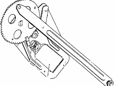 1973 BMW 3.0CS Window Regulator - 51338745150