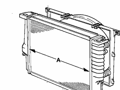 BMW 530i Radiator - 17111723398