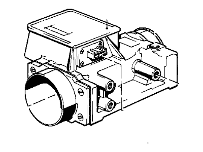 1983 BMW 528e Mass Air Flow Sensor - 13621273238