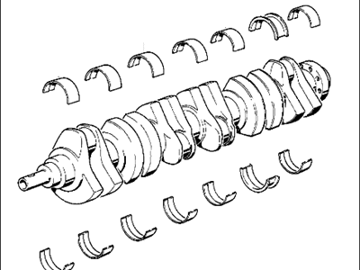 BMW 11212242003 Crankshaft With Bearing Shells