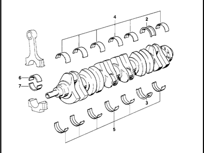 1987 BMW 325e Crankshaft - 11211267638