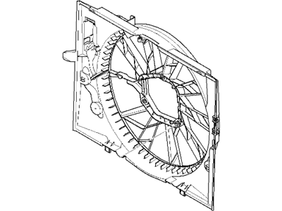 BMW 750i Fan Shroud - 17417543283