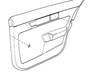 BMW 51428137287 Door Lining Vynil Rear Left