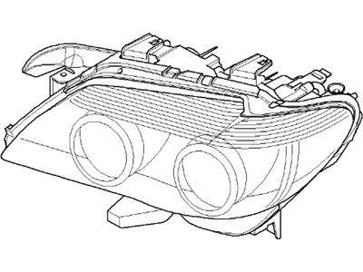 BMW 63127162115 Headlight Assembly Left