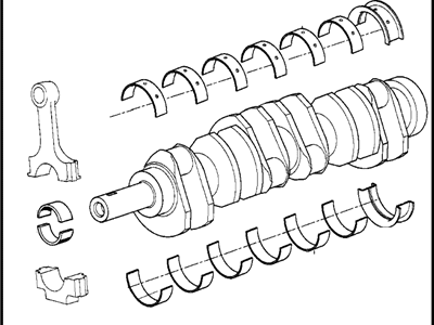 BMW 850i Crankshaft - 11211731065