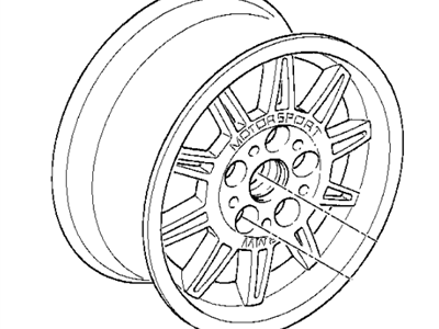 1995 BMW M3 Alloy Wheels - 36112227194