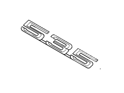 1993 BMW 535i Emblem - 51148137276
