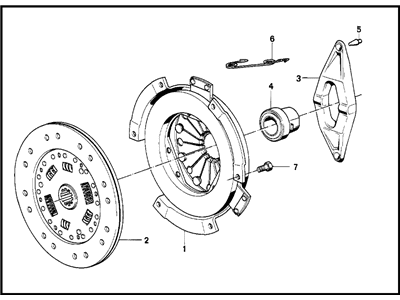 1981 BMW 633CSi Pressure Plate - 21219069012