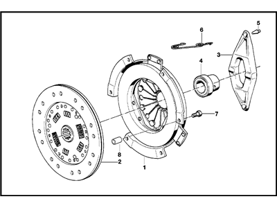 1992 BMW 850i Pressure Plate - 21211223413