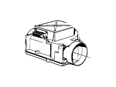 1976 BMW 3.0Si Mass Air Flow Sensor - 13621358915