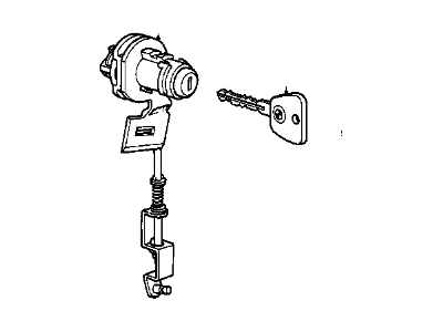 1980 BMW 733i Door Lock Cylinder - 51211915334