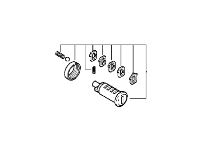 BMW 51219061345 Lock Cylinder Repair Kit Left