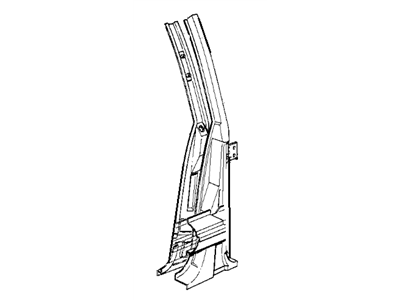 BMW 41211947460 Column Center Right W.Covering Plate