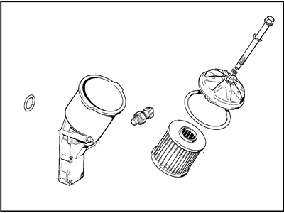 BMW 11421743241 Oil Filter With Plastic Cover