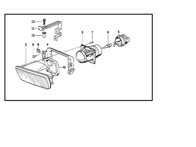 BMW 525i Fog Light - 63178360942