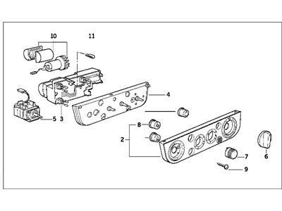 1995 BMW 318is A/C Switch - 64111387340