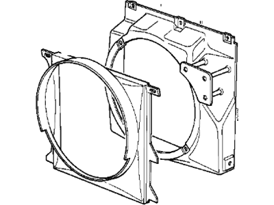 BMW 325is Fan Shroud - 64541385163