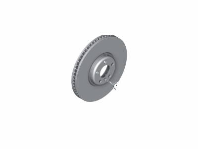 BMW 34116782067 Brake Disc, Lightweight, Ventilated,Left