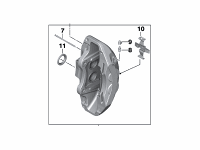 BMW 330i Brake Caliper - 34116891283