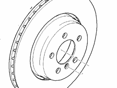 BMW 650i Brake Disc - 34216763827