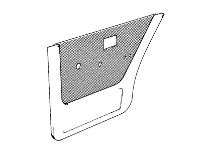 BMW 51421921343 Door Lining Vynil Rear Left