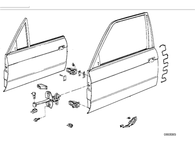 BMW 41511922737 Repair Kit, Hinge