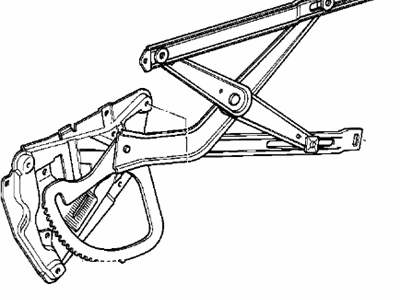 1995 BMW 840Ci Window Regulator - 51331970971