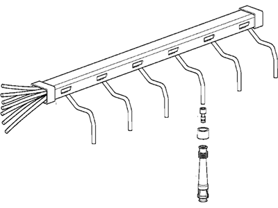 1984 BMW 633CSi Spark Plug Wires - 12121705718