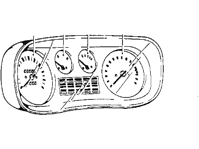 BMW Bavaria Speedometer - 62111354462