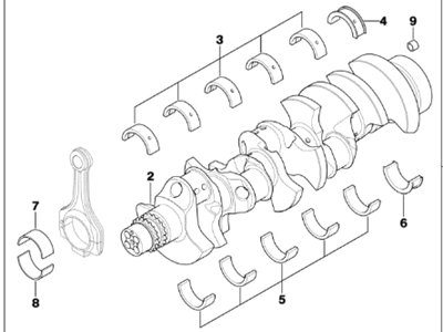 2007 BMW M5 Crankshaft - 11210443602