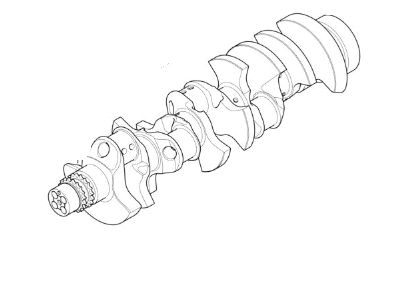 2006 BMW M6 Crankshaft - 11217838319