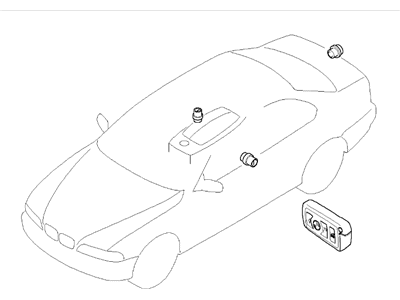 BMW 750i Door Lock Cylinder - 51210031394