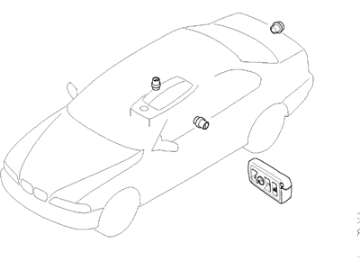 BMW 51210033468 Set Uniform Locking System With Cas Control Unit (Code)