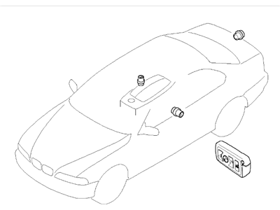 BMW 760i Door Lock Cylinder - 51210033469