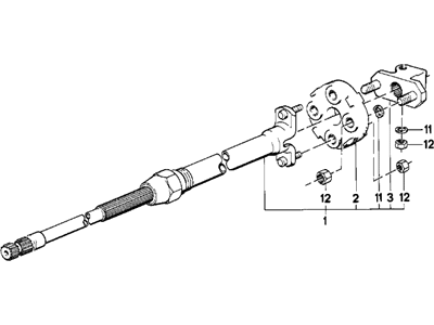 1988 BMW 325ix Intermediate Shaft - 32311156841