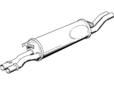 1981 BMW 633CSi Exhaust Resonator - 18121246781