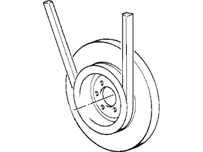 1986 BMW 528e Crankshaft Pulley - 11231705764