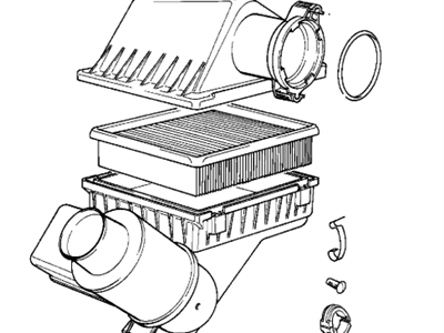 BMW 530i Air Filter Box - 13711747629