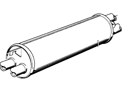 BMW 630CSi Exhaust Resonator - 18121246260