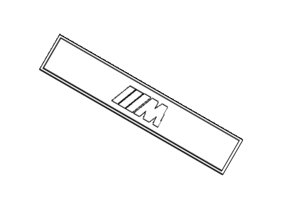 BMW 51132264666 Door Moulding Emblem