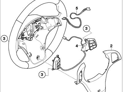2007 BMW X3 Steering Wheel - 32303455484