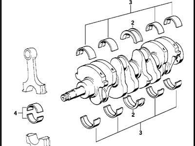 1988 BMW M3 Crankshaft - 11211310618