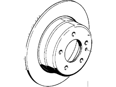 1980 BMW 733i Brake Disc - 34211163149