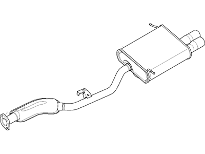 BMW Z3 Exhaust Pipe - 18101436554